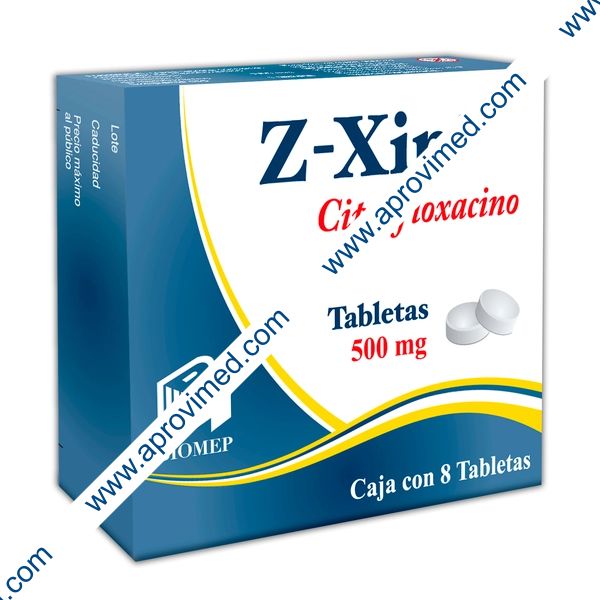 Z-XIN c/8 TABS. 500 MG.