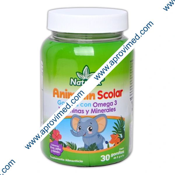 ANIMALÍN SCOLAR Fco. c/30 GOMITAS 3 G.