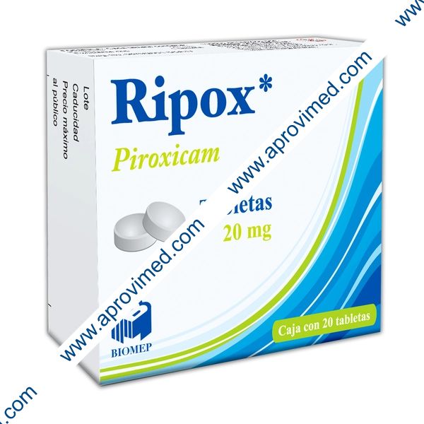 RIPOX c/20 TABS. 20 MG.