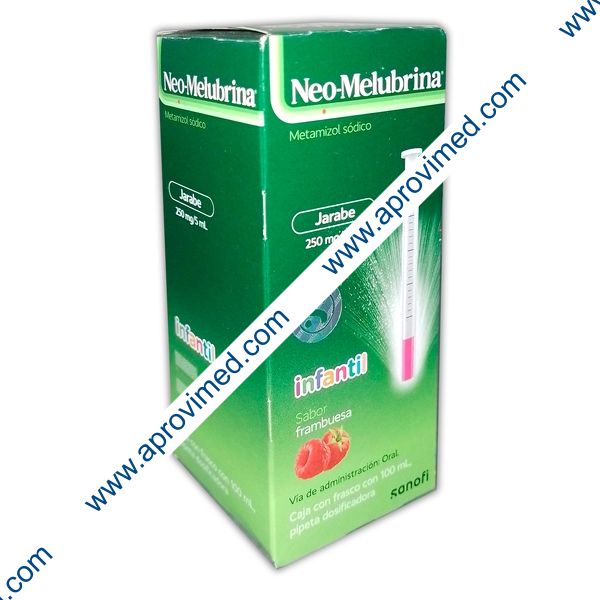 NEO-MELUBRINA JARABE Infantil Fco. 100 ML. 250 MG/5 ML.