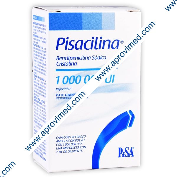 PISACILINA Sol. Iny. c/1 FCO. AMP. 1´000,000 UI/2 ML.