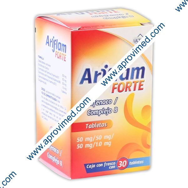 ARIFLAM FORTE c/30 TABS. 50/50/50/1.0 MG.