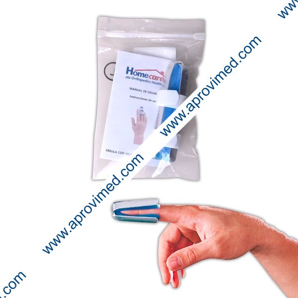 FÉRULA DE DEDO ABIERTA (Homecare) GRANDE 7.5 CM (2-7/8") c/1 Pza.