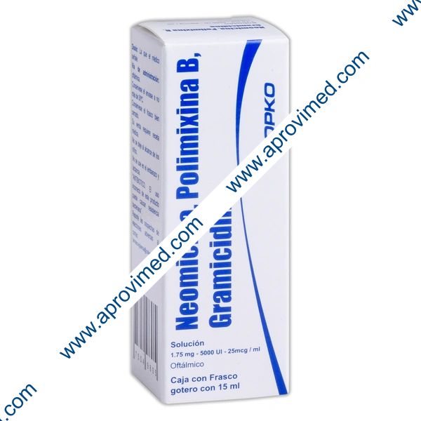 NEOM+PLMXNA-B+GRAMNA (Opko) Sol.Oft. Fco.Got 15 ML. 1.75mg-5000ui-25mcg/1 ML.