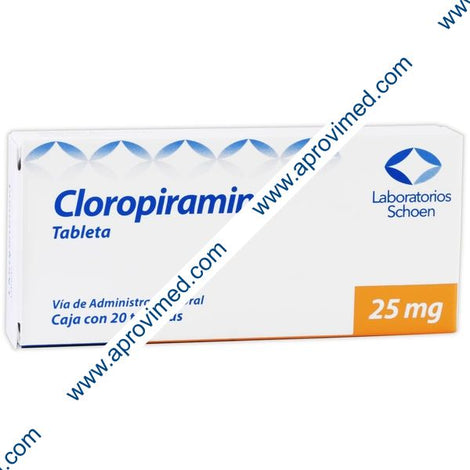 CLOROPIRAMINA (Schoen) c/20 TABS. 25 MG.
