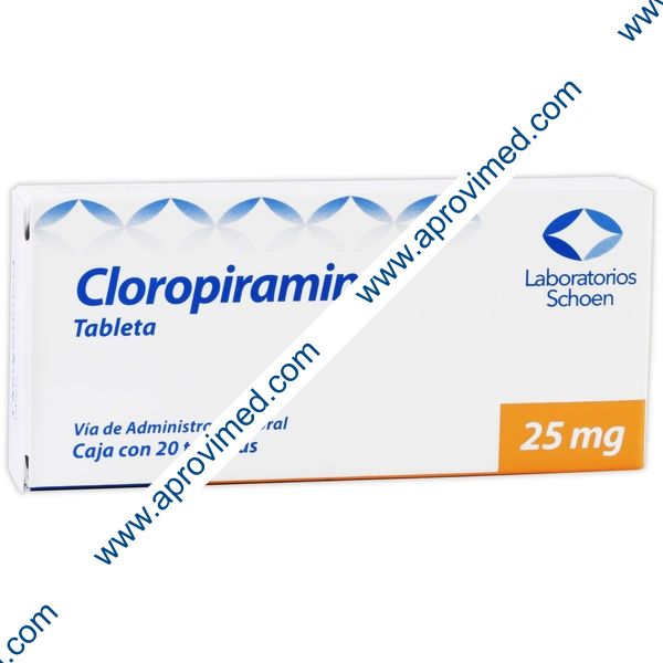 CLOROPIRAMINA (Schoen) c/20 TABS. 25 MG.