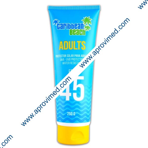 BLOQUEADOR SOLAR (C.Beach) Adultos FPS 45 Crema Tubo c/250 G.