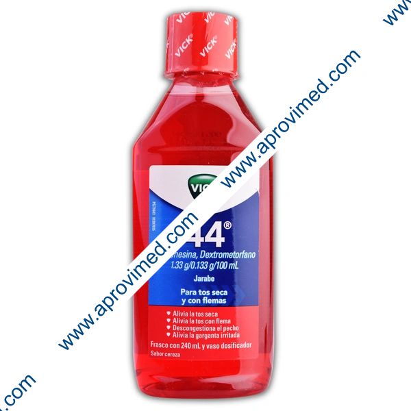 VICK 44 JARABE Fco. 240 ML. 1.33-0.133 G/100 ML.
