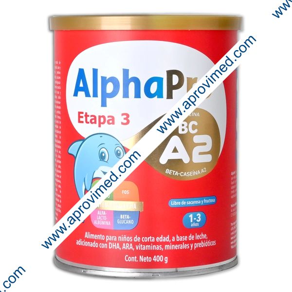 ALPHAPRO ETAPA 3 (1-3 Años) LECHE en POLVO Lata c/400 G.