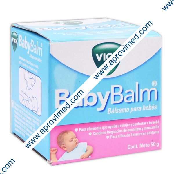 VICK BABY BALM (Bálsamo para bebés) Tarro c/50 G.