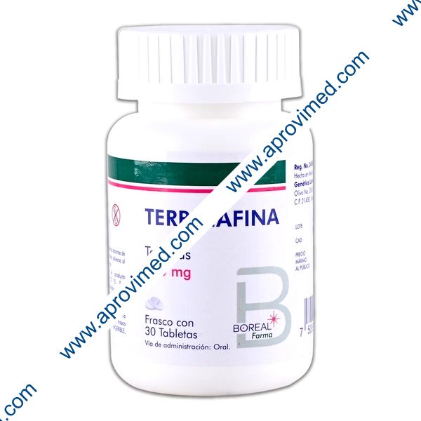 TERBINAFINA (Boreal Farma) c/ 30 TABS. 250 MG.