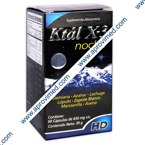 KTÁL X-3 Noche c/60 CAPS. 650 MG.