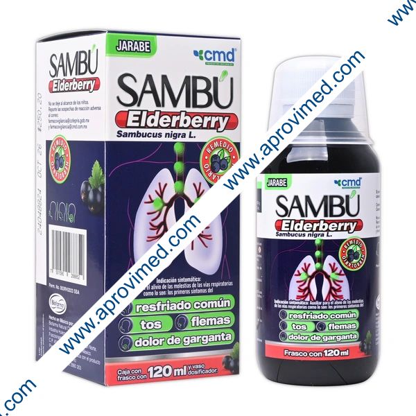 SAMBÚ Elderberry JARABE Fco.120 ML. 10 G/100 ML.