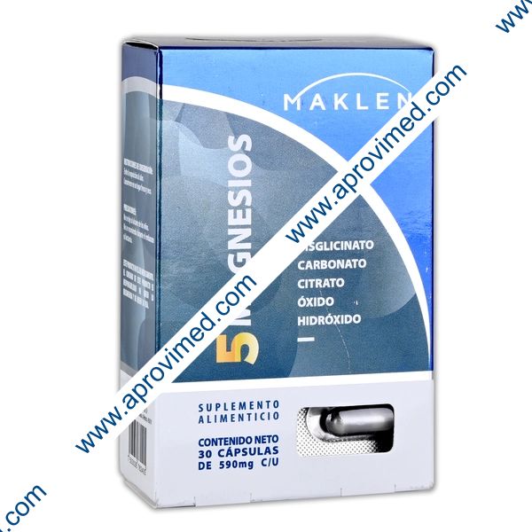5 MAGNESIOS (Maklen) c/30 CAPS. 590 MG.