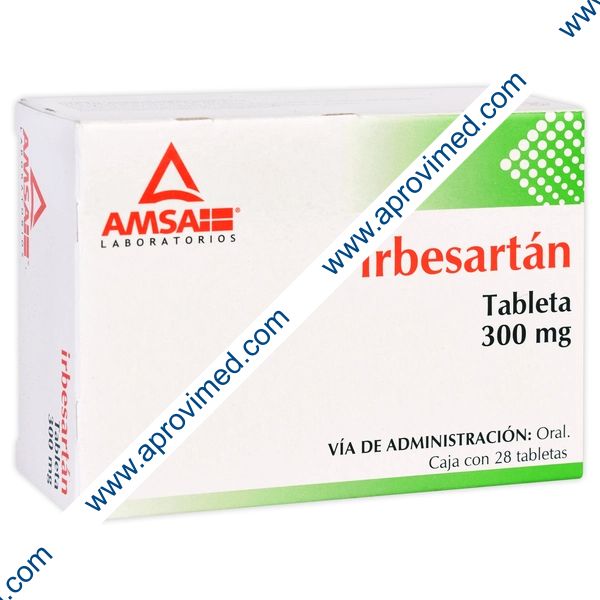IRBESARTÁN (Amsa) c/28 TABS. 300 MG.