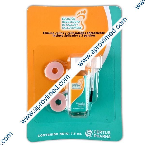 SOLUCIÓN REMOVEDORA DE CALLOS (CertusPharma) Fco. 7.5 ML. 200 MG.