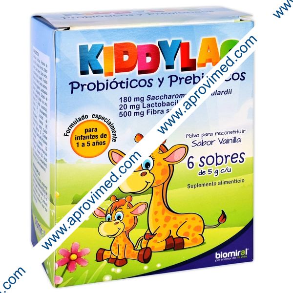 KIDDYLAC POLVO c/6 SOBRES. 5 G.