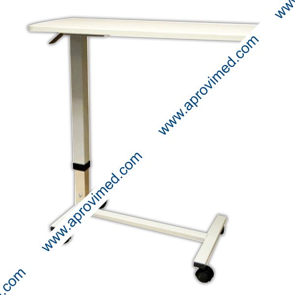 MESA PARA ALIMENTOS c/RUEDAS ALTURA AJUSTABLE (Color Beige)