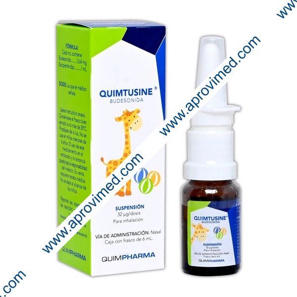 QUIMTUSINE SUSP. NASAL p/Inhalación Fco. 6 ML. 32 MCG/1 DOSIS.
