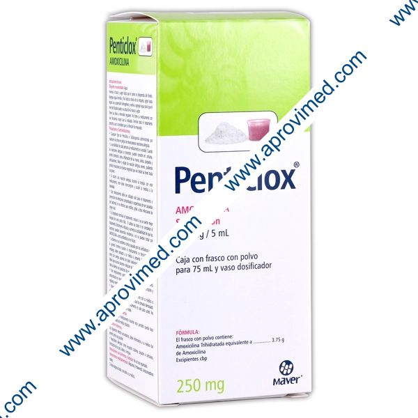 PENTICLOX SUSP. Fco. 75 ML. 250 MG/5 ML.