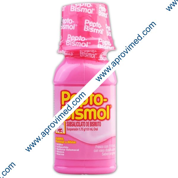 PEPTO-BISMOL Sab. Original SUSP. Fco. 118 ML. 1.75 G/100 ML.