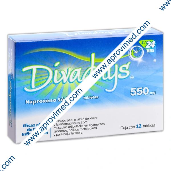 DIVADAYS 24 HRS. c/12 TABS. 550 MG.