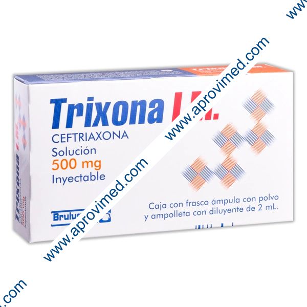 TRIXONA I.M. Sol. Iny. c/1 FCO. AMP. 500 MG/2 ML.