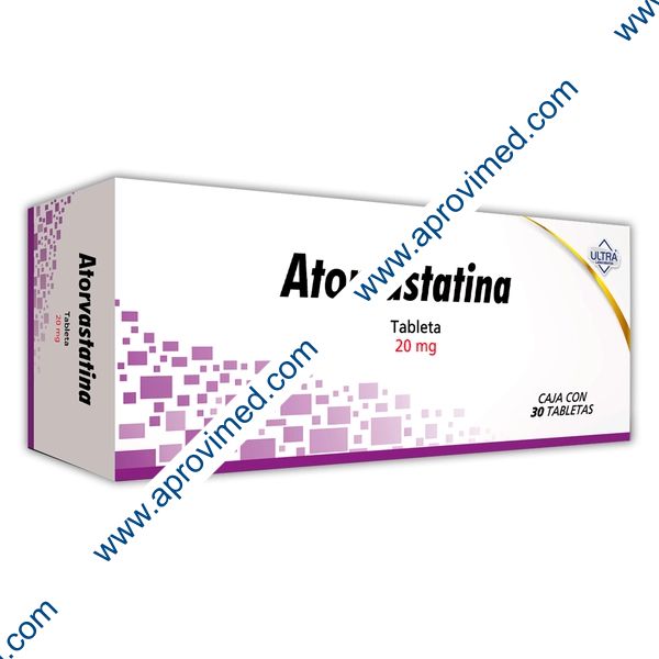 ATORVASTATINA (Ultra) c/30 TABS. 20 MG.