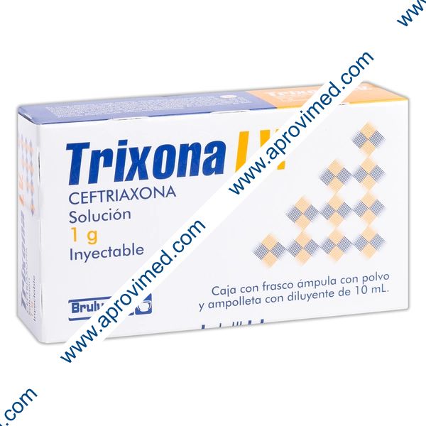 TRIXONA I.V.  Sol. Iny. c/1 FCO. AMP. 1 G/10 ML.