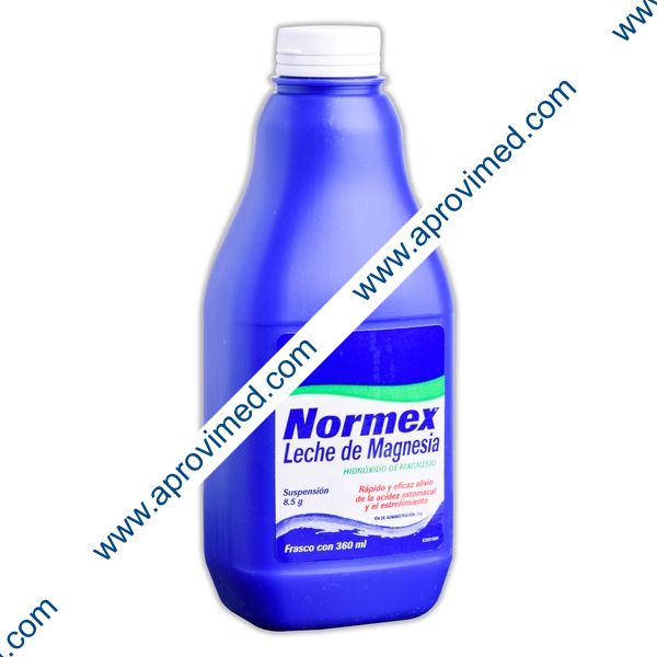 NORMEX Leche de Magnesia SUSP. Fco. 360 ML. 8.5 G/100 ML.