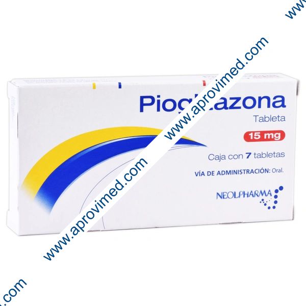 PIOGLITAZONA (Neolpharma) c/7 TABS. 15 MG.