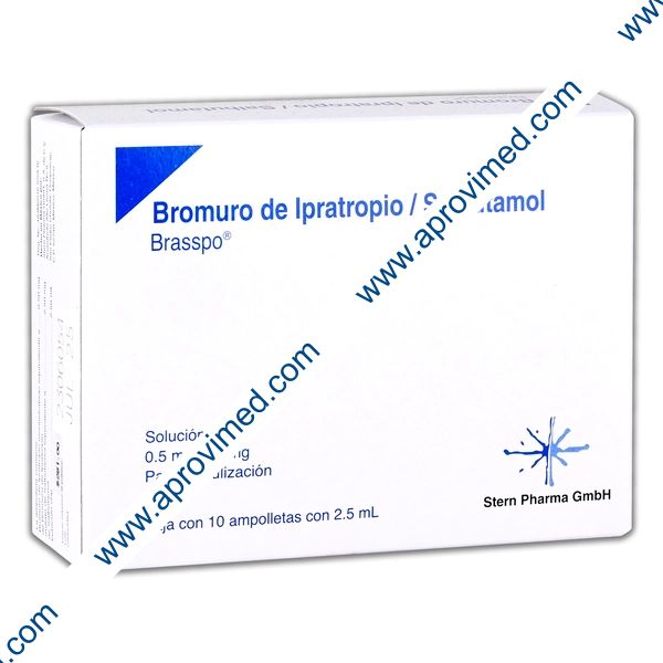 BRASSPO SOL. p/Nebulización c/10 AMPTAS. 0.5-2.5 MG/2.5 ML.