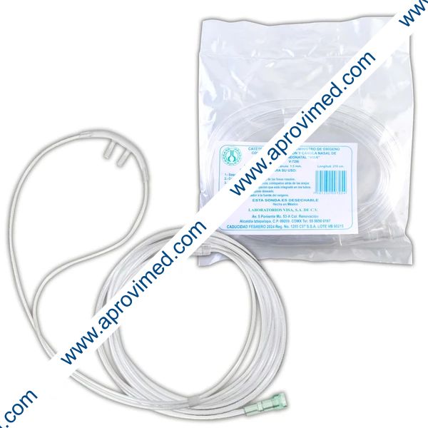 CÁNULA NASAL PARA OXIGENO (Visa) Pediátrico c/1 Pza.