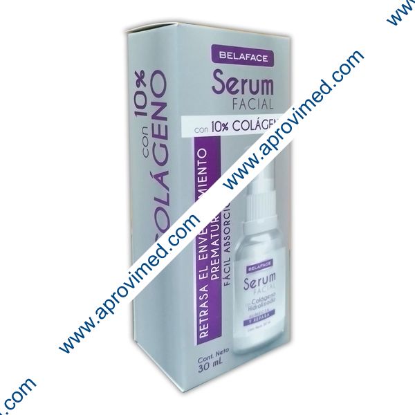 BELAFACE SERUM FACIAL c/10% COLÁGENO Fco. 30 ML.