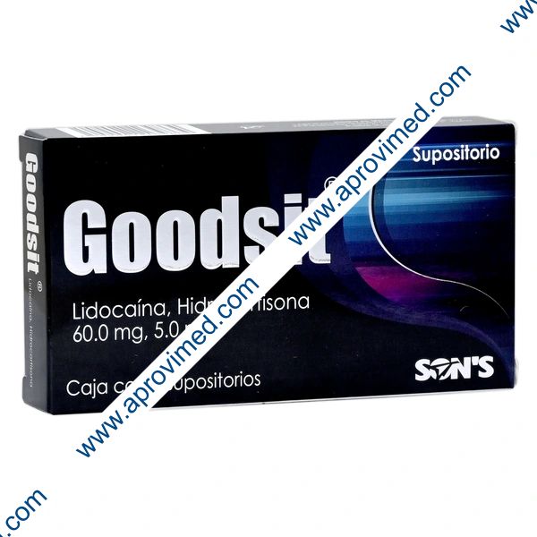 GOODSIT c/6 SUPOSITORIOS 60.0/5.0 MG.