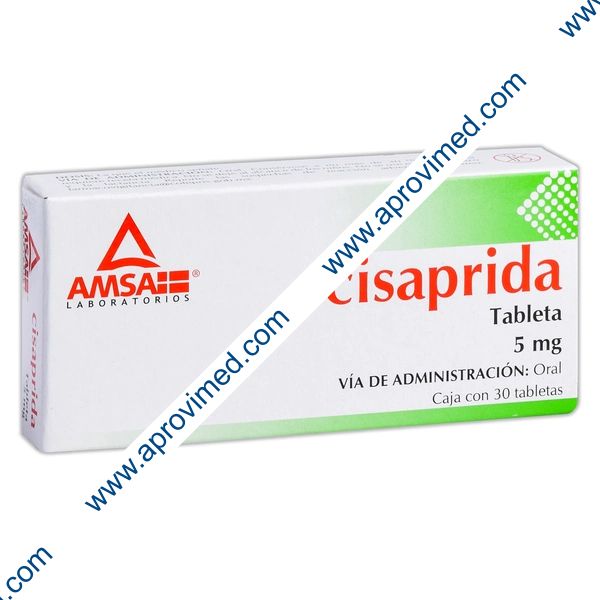 CISAPRIDA (Amsa) c/30 TABS. 5 MG.