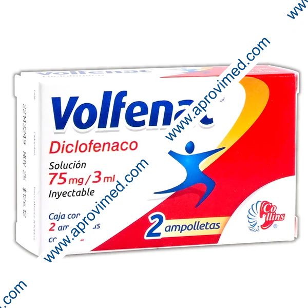 VOLFENAC Sol. Iny. c/2 AMPTAS. 75 MG/3 ML.