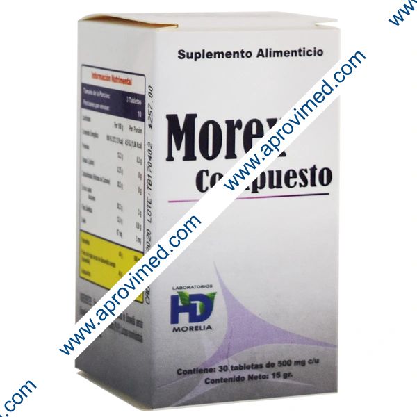 MOREX Compuesto c/30 TABS. 500 MG.