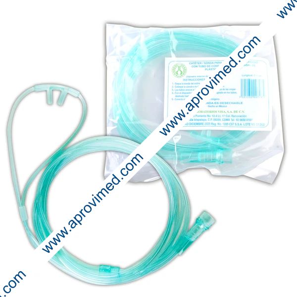 CÁNULA NASAL PARA OXÍGENO (Visa) Infantil c/1 Pza.