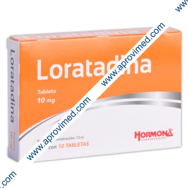 LORATADINA (Hormona) c/10 TABS. 10 MG.