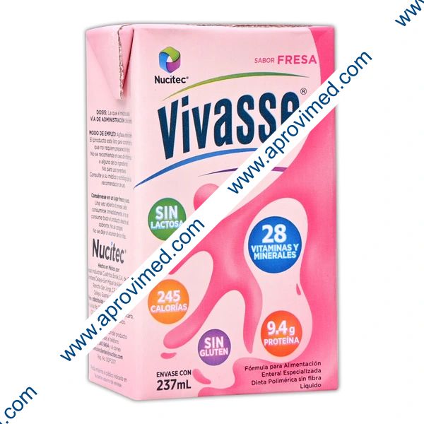 VIVASSE LIQUIDO Sab. Fresa ENVASE 237 ML. 1 Kcal/1mL.