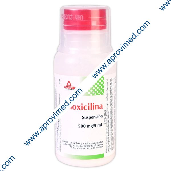 AMOXICILINA (Amsa) SUSP. Fco. 75 ML. 500 MG/5 ML.