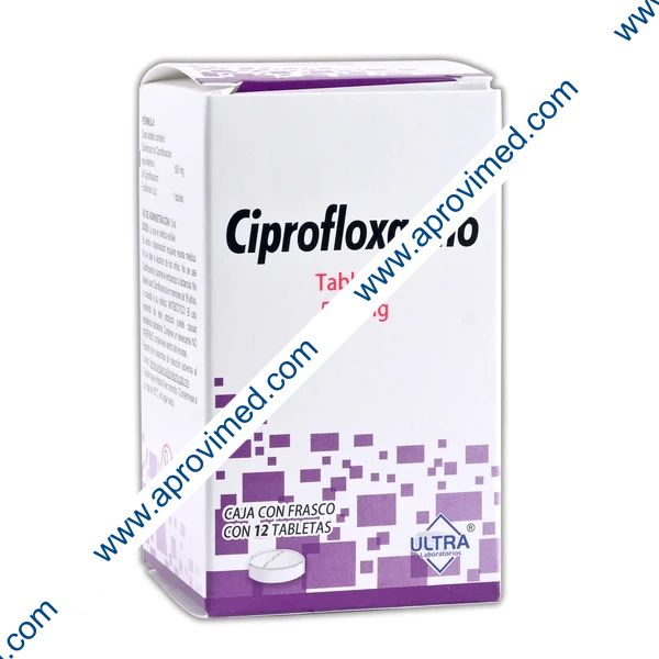 CIPROFLOXACINO (Ultra) c/12 TABS. 500 MG.