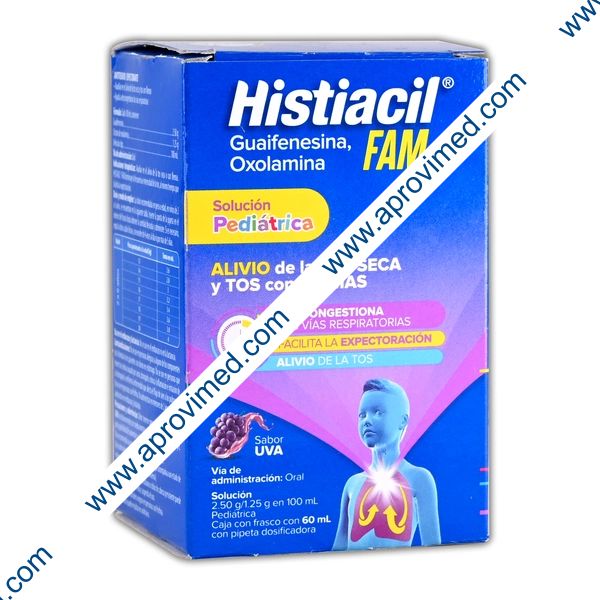 HISTIACIL FAM SOL. Pediátrica Fco. 60 ML. 2.5-1.25 G/100 ML.