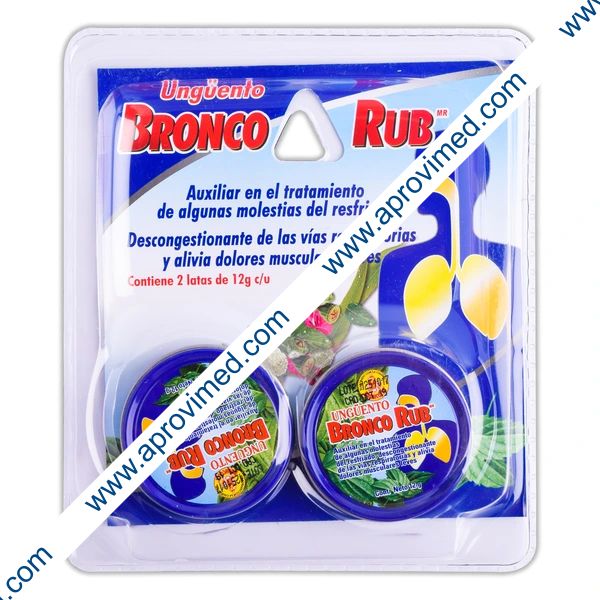 BRONCO RUB UNGÜENTO Blister c/2 LATAS 12 G.