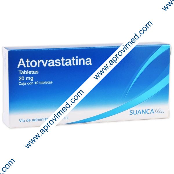 ATORVASTATINA (Suanca) c/10 TABS. 20 MG.