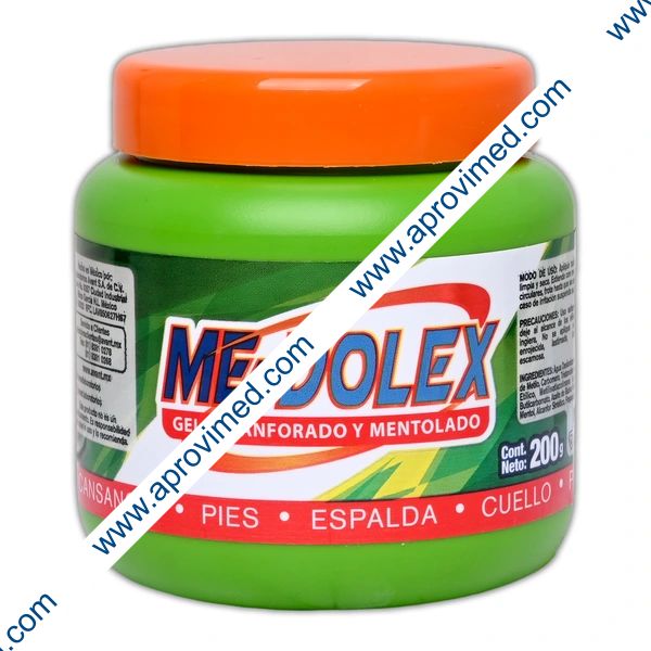 ME-DOLEX GEL Alcanforado y Mentolado TARRO c/200 G.