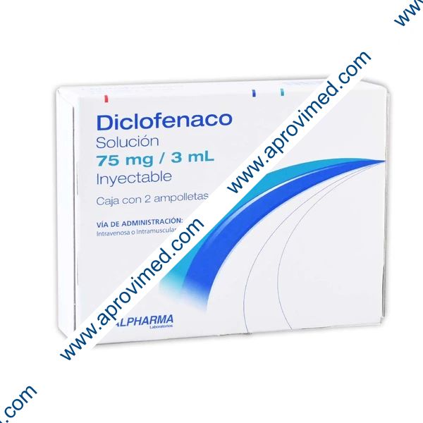 DICLOFENACO (Alpharma) Sol. Iny. c/2 AMPTAS. 75 MG/3 ML.
