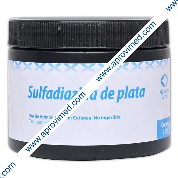 SULFADIAZINA DE PLATA (Schoen) CREMA 1.0% Tarro c/375 G.