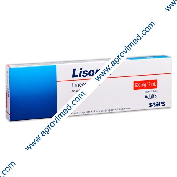 LISONIN Sol. Iny. Adulto c/1 AMPTA. 600 MG/2 ML. y Jeringa.